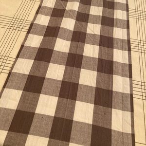 Dark Taupe Buffalo check table runner